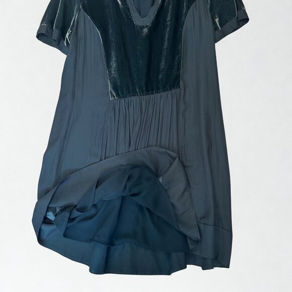 Anthropologie Maeve Mini Dress - Emerald Green, Size Medium Petite - Picture 7 of 9